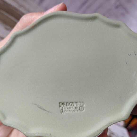 Wedgwood fluted dome green lidded bowl trinket‎ che - Picture 11 of 11